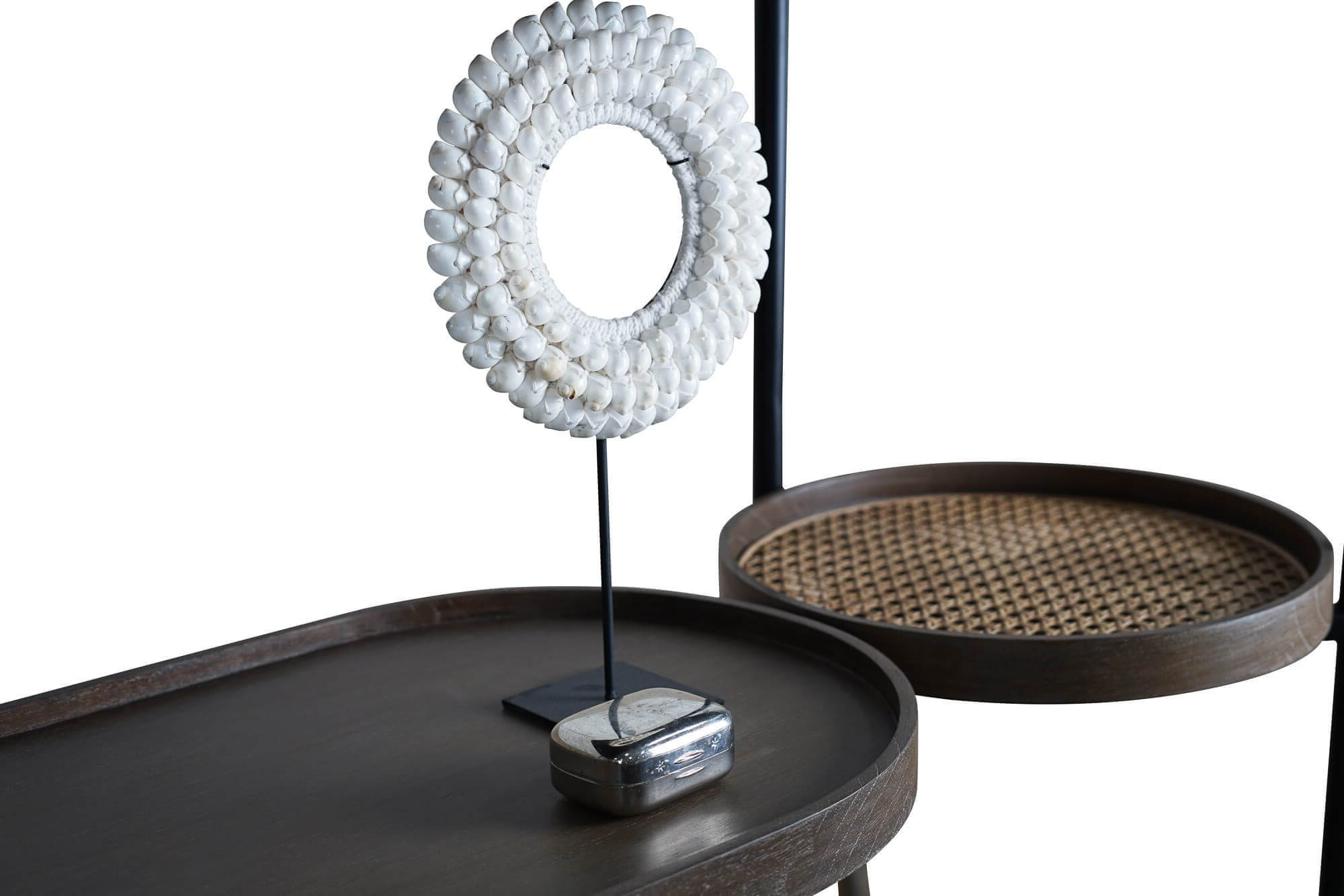 Vista decorativa de Libreria Amba Tribal estanteria