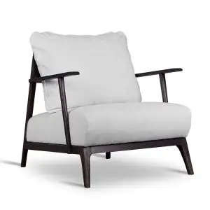 Vista frontal Sillón Okavango Tribal Keen replicas etnica