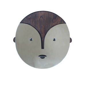 Vista frontal modelo 3 de Espejo Kota Tribal