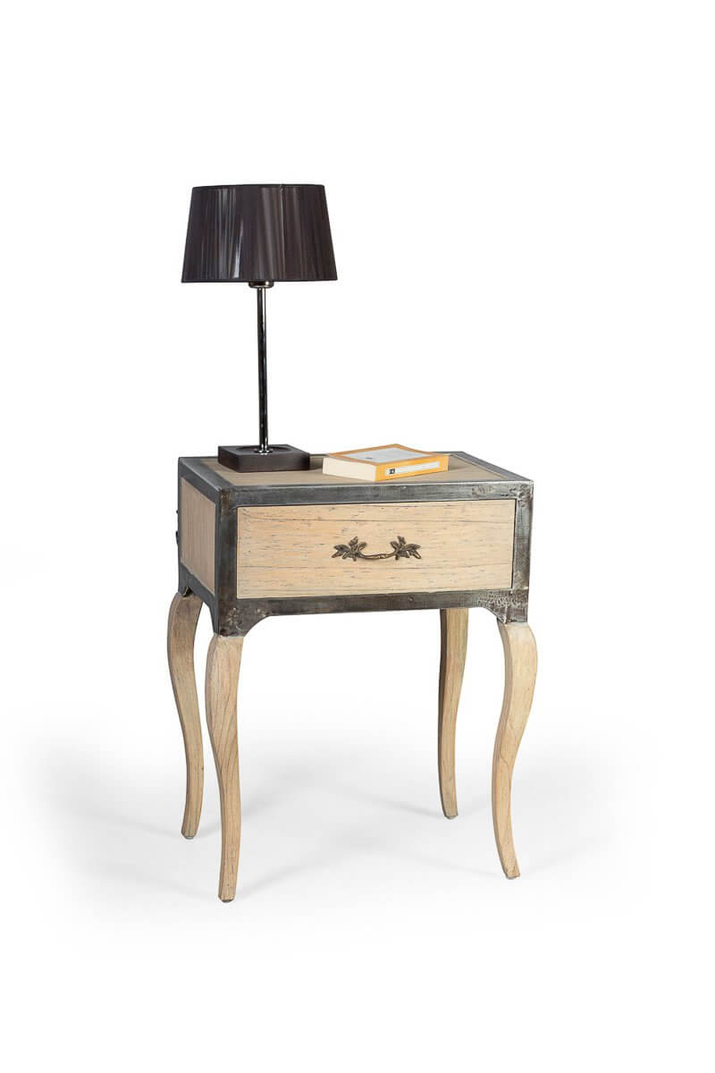 Vista de frente Mesa de noche Beynac-Artisans