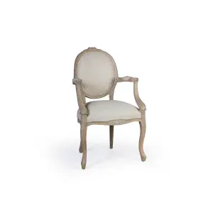 Vista completa Sillón Celine Artisans Keen Replicas tallado a mano madera maciza