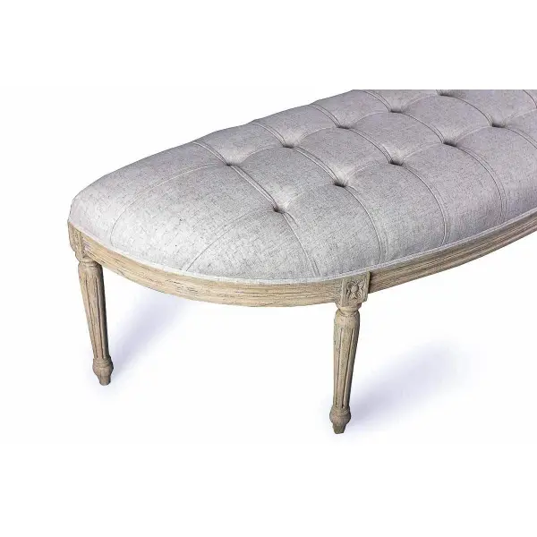 Vista detallada Taburete Pie De Cama San Luis Artisans
