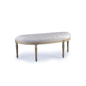 Vista de frente Taburete Pie De Cama San Luis Artisans