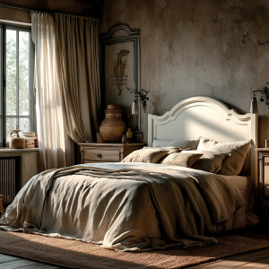 cabecero-Trinidad-La-Rochelle pintado en blanco