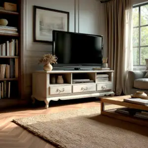 Mueble-Tv- blanco Alexandrine-30-La-rochelle