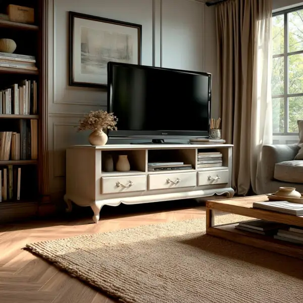 Mueble-Tv- blanco Alexandrine-30-La-rochelle