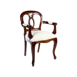 Vista completa Sillón Oval-clasico-keen replicas