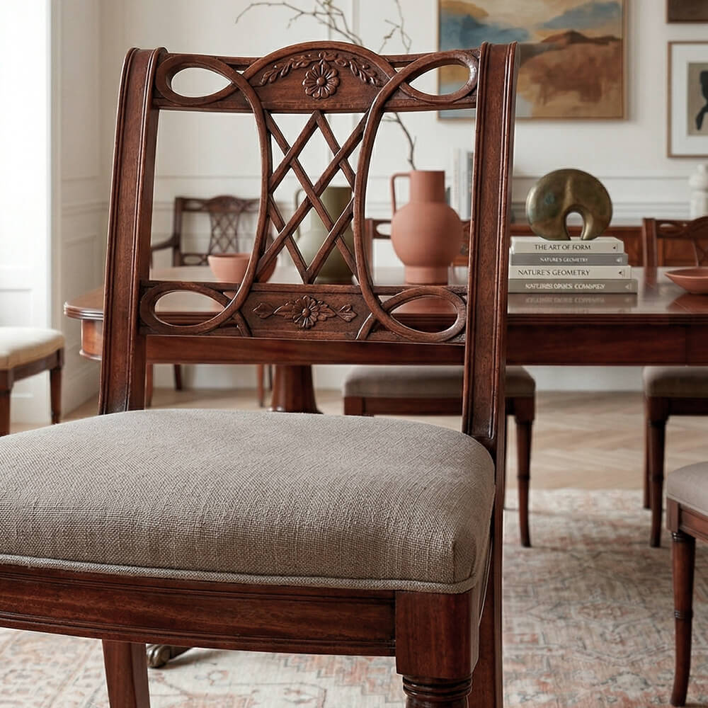 silla satin keen caoba