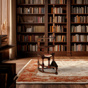 escalera-biblioteca-Caracol-Keen-Replicas