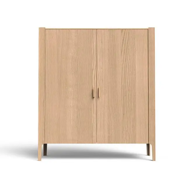 Vista mueble Aparador alto 2 puertas, 2 cajones Bodonni