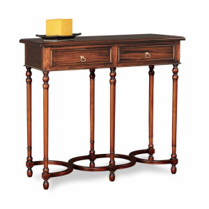 Vista completa mueble Consola-2-Cajones-74x80x33-clasico-keen replicas