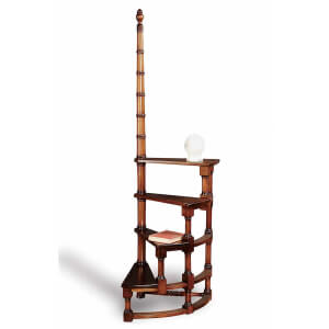 Vista completa mueble ESCALERA-BIBLIOTECA CARACOL-clasico-keen replicas