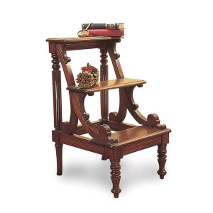 Vista completa mueble Escalones De Biblioteca 3-clasico-keen replicas