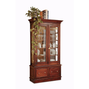 Vista Librero Colonial de 2 puertas-clasico-keen replicas