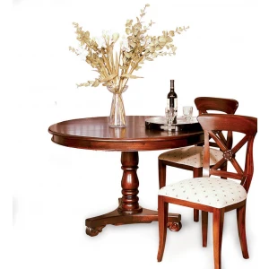 Vista Mesa Comedor Circular 120 Cm.-clasico-keen replicas