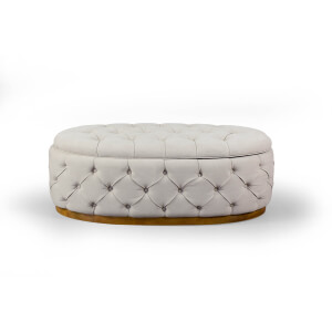 Vista Taburete/Mesa De Centro Crussol con almacenaje.-Chateau Decor