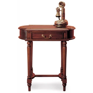 Vista mueble MESA VICTORIANA OVAL 1 CAJON-C-CUER--clasico-keen replicas