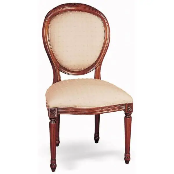 Vista SILLA FRANCESA OVAL-clasico-keen replicas
