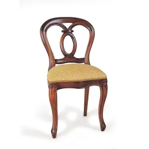 Vista completa de frente Silla Oval-clasico-keen replicas