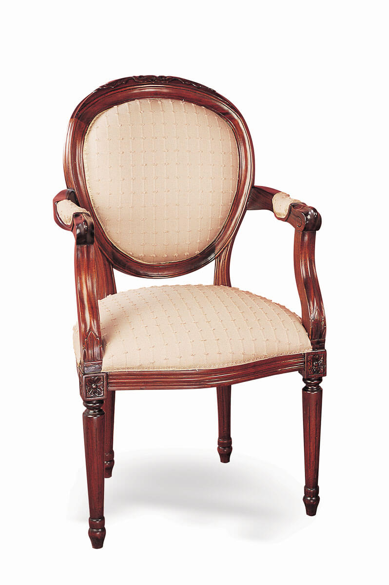 Vista SILLON FRANCES OVAL-clasico-keen replicas