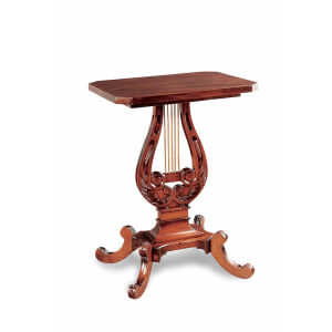 Vista muebles VELADOR REGENCIA LIRA-clasico-keen replicas