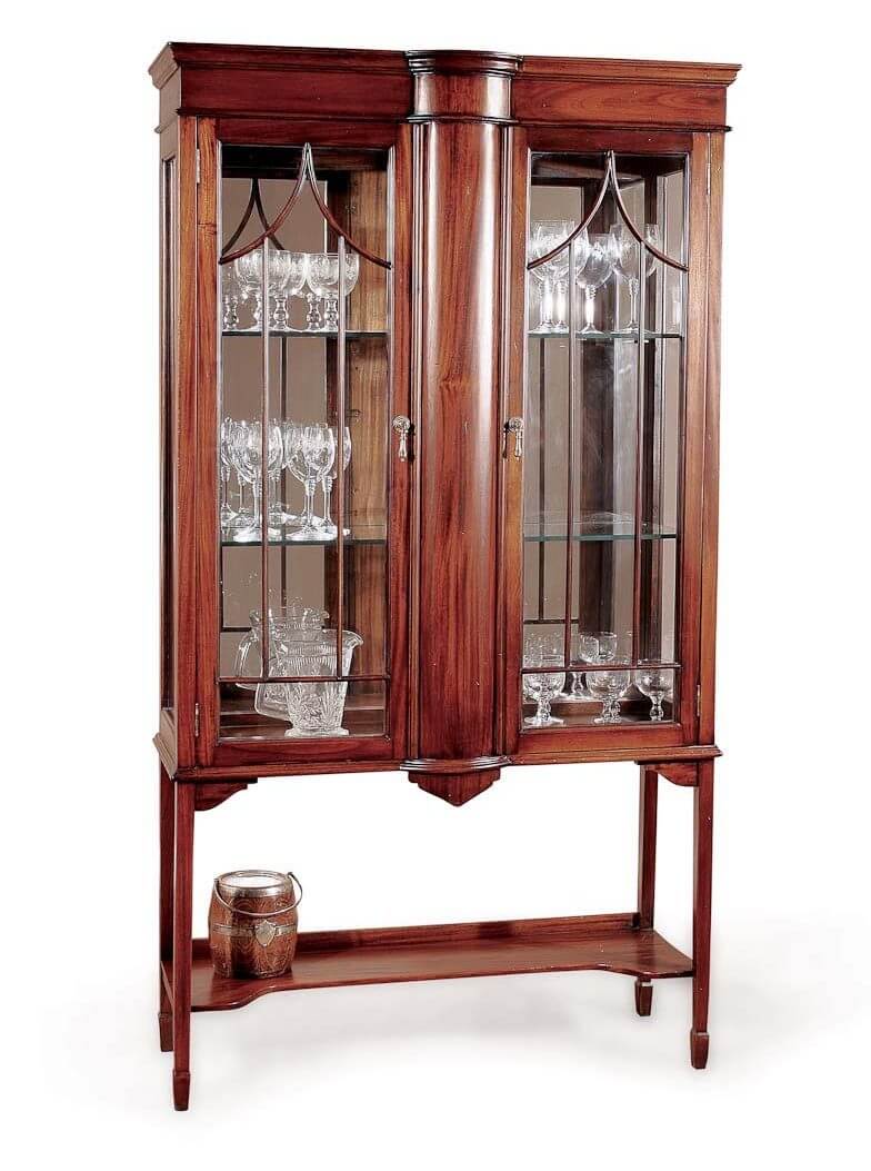 Vista mueble Vitrina Antique Modelo C-clasico-keen replicas
