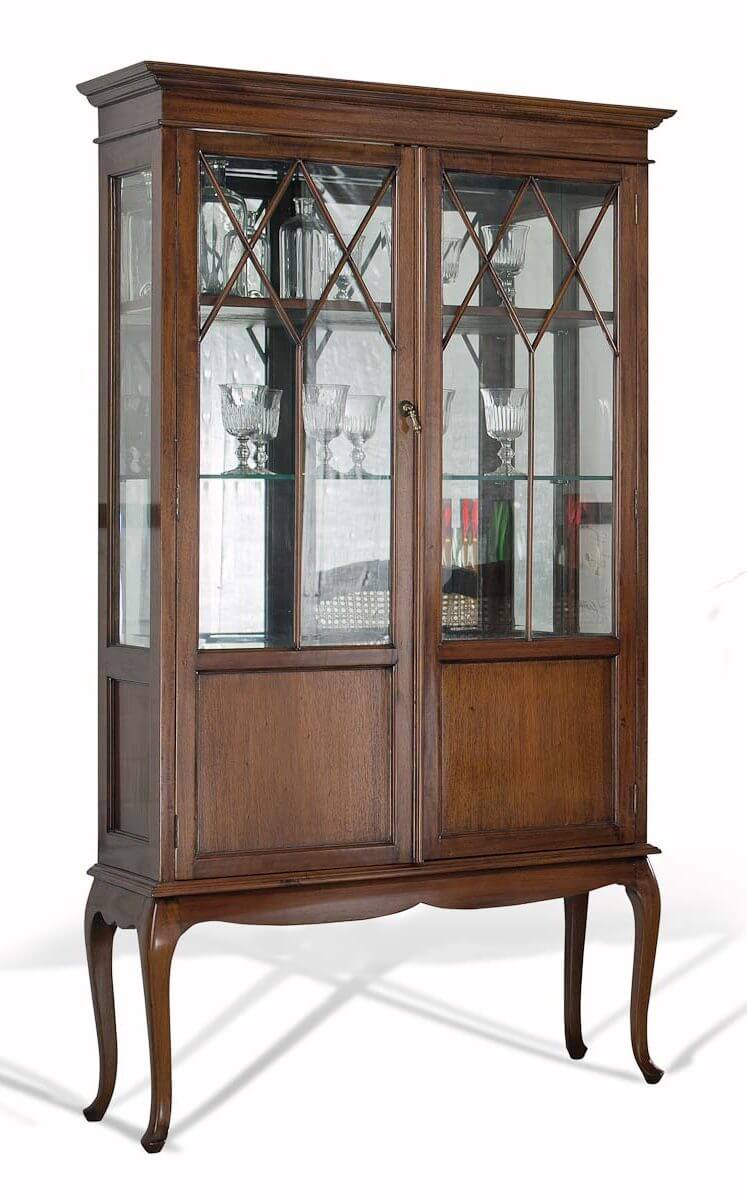Vista mueble Vitrina Antique Modelo D-clasico-keen replicas