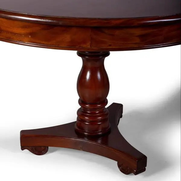 Vista detallada MESA COMEDOR CIRCULAR 120 CM-clasico-keen replicas