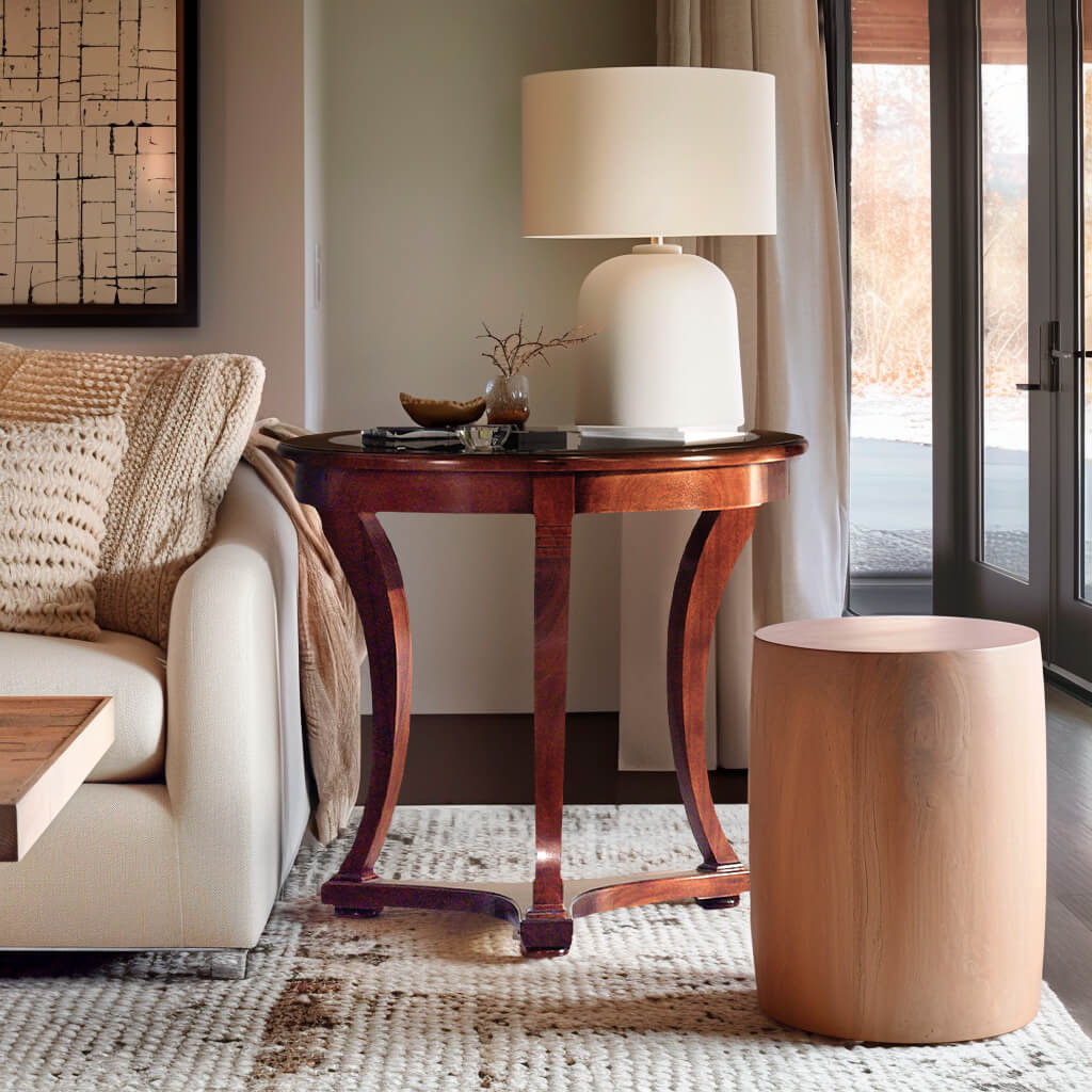 Velador-Acristalado-keen-Replicas-caoba