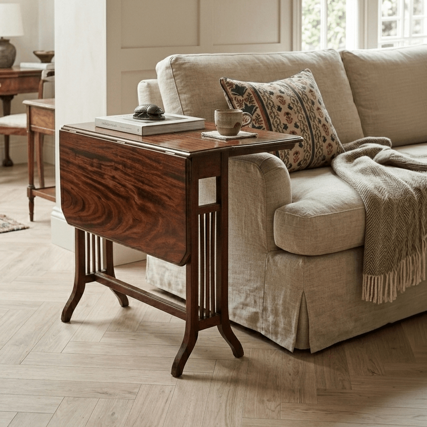 Mesita Rect. De Alas keen caoba