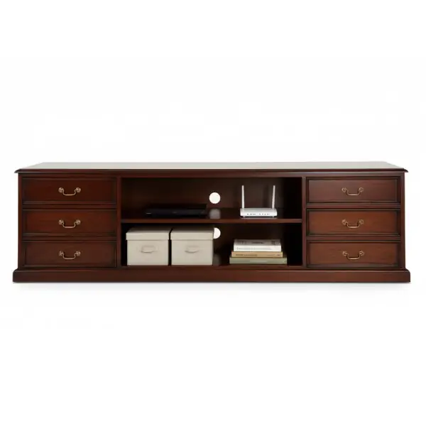 Mueble-T.V.-6-C- clasico caoba