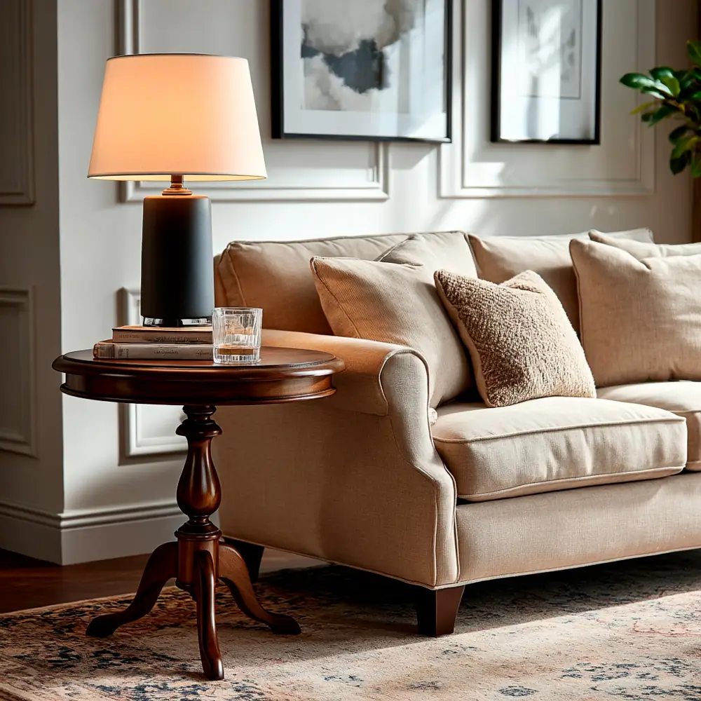 Velador-60 cm-keen-caoba