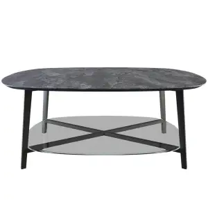 Mesa centro oval porcelanic Castelo