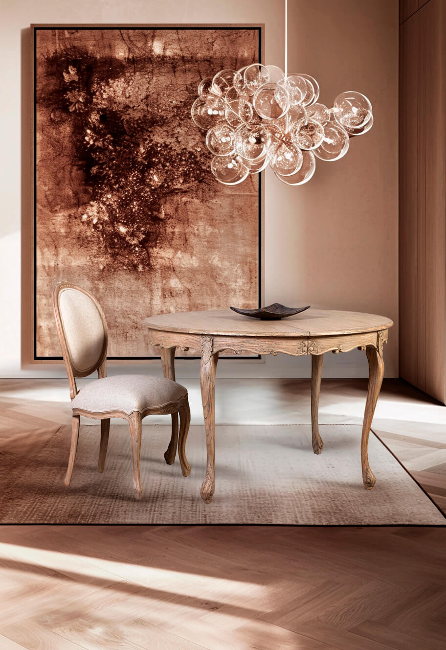 DT13FN-Mesa-redonda-de-comedor-Guzet-Artisans-Keen Replicas