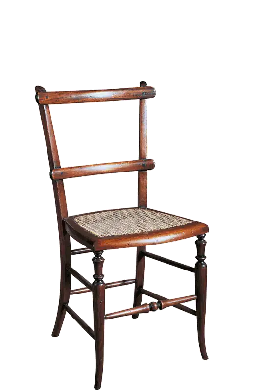 Silla Francesa Caoba Rattan Keen Replicas