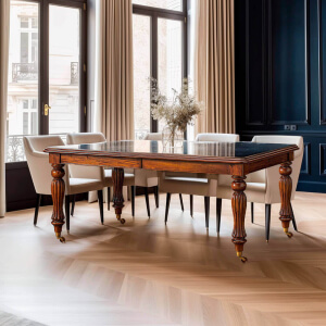 Mesa-victoriana-extensible-Keen-Replicas-caoba