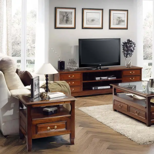 Salon-TV-Keen-Replicas caoba