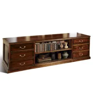 Mueble-de-TV-6-cajones-Keen-replicas-caoba