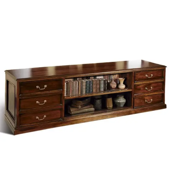 Mueble-de-TV-6-cajones-Keen-replicas-caoba