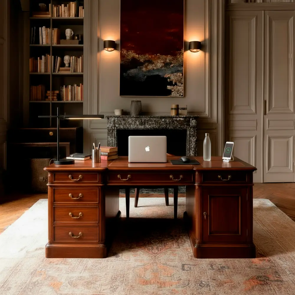 Escritorio-Solo-150-Eco-Piel-keen-caoba