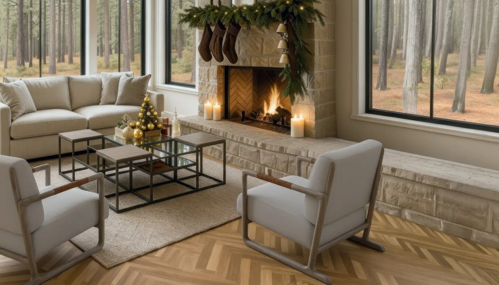 Mesa-de-cafe-Katikati-christmas-Tribal