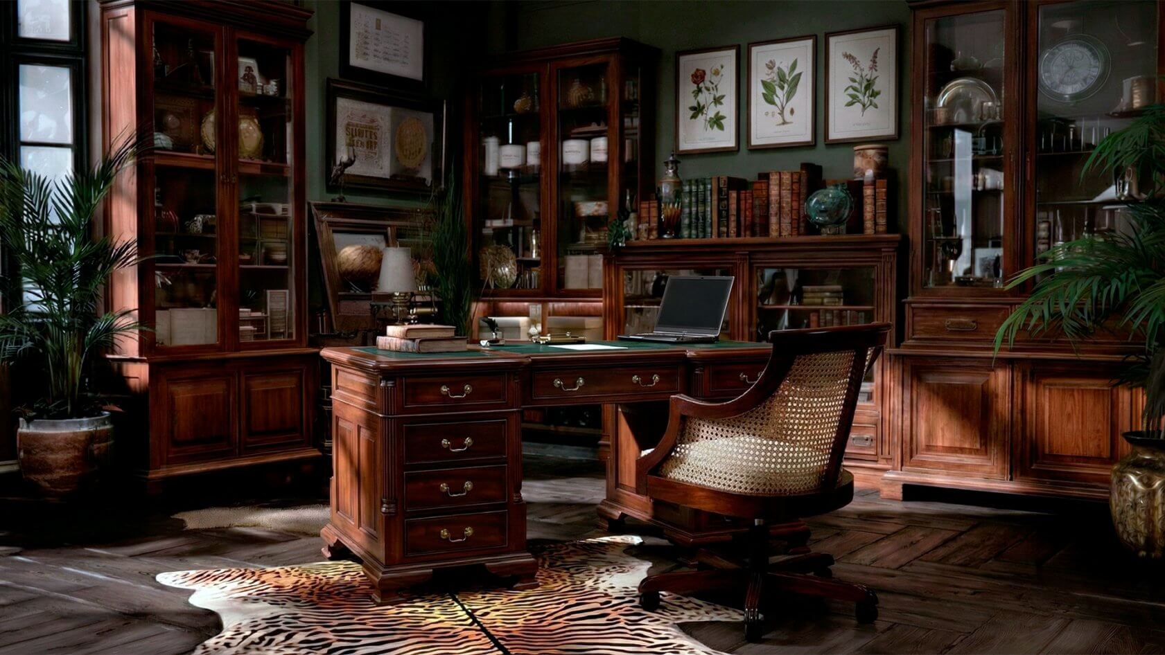 Escritorio-Klein-keen-caoba