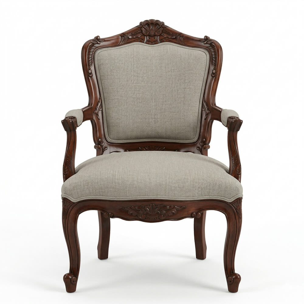 Sillón Luis XIV. keen caoba