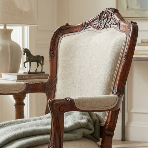 Sillon Luis XIV kee-caoba