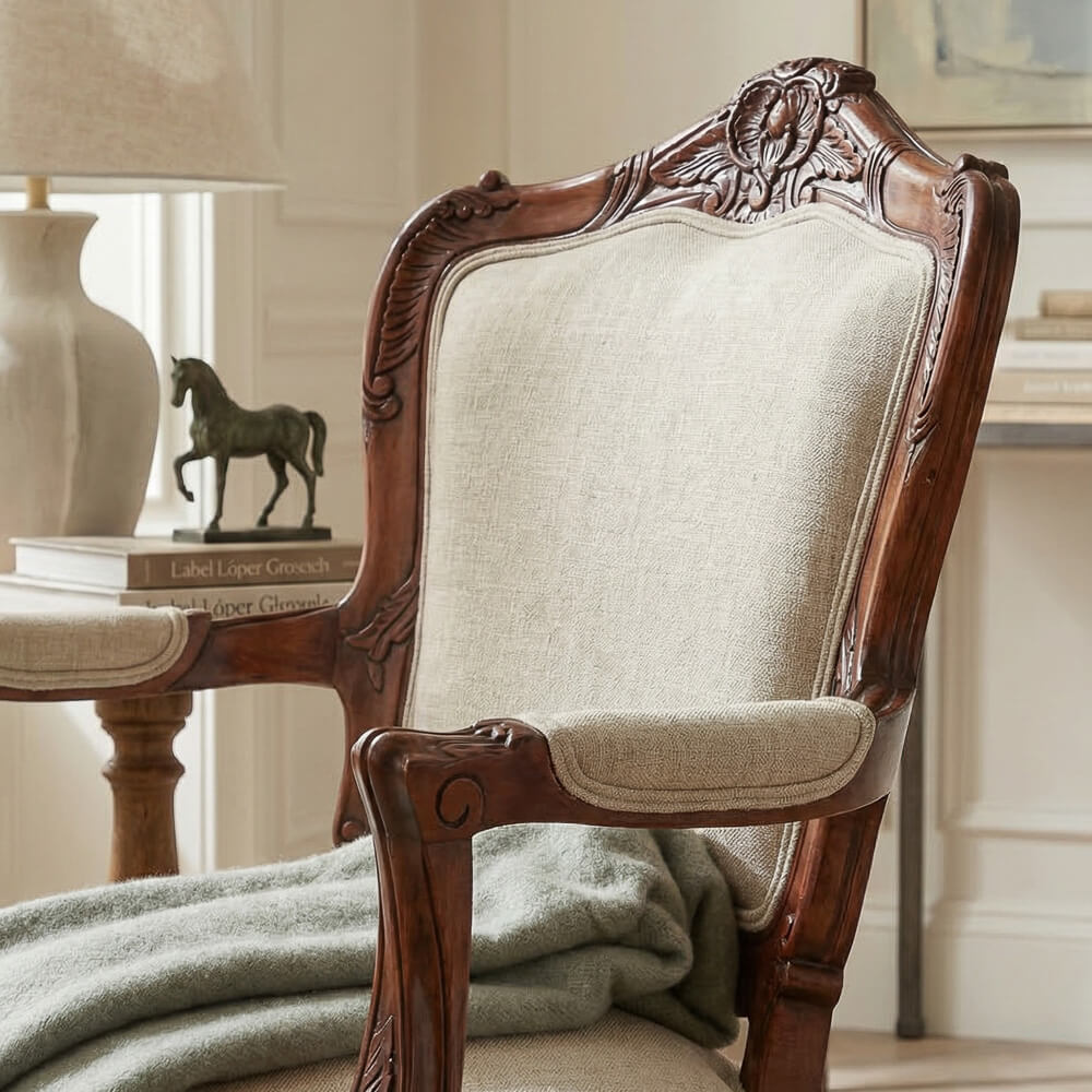 Sillon Luis XIV kee-caoba