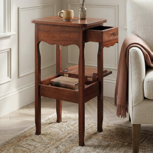 mesa auxiliar francesa keen-caoba