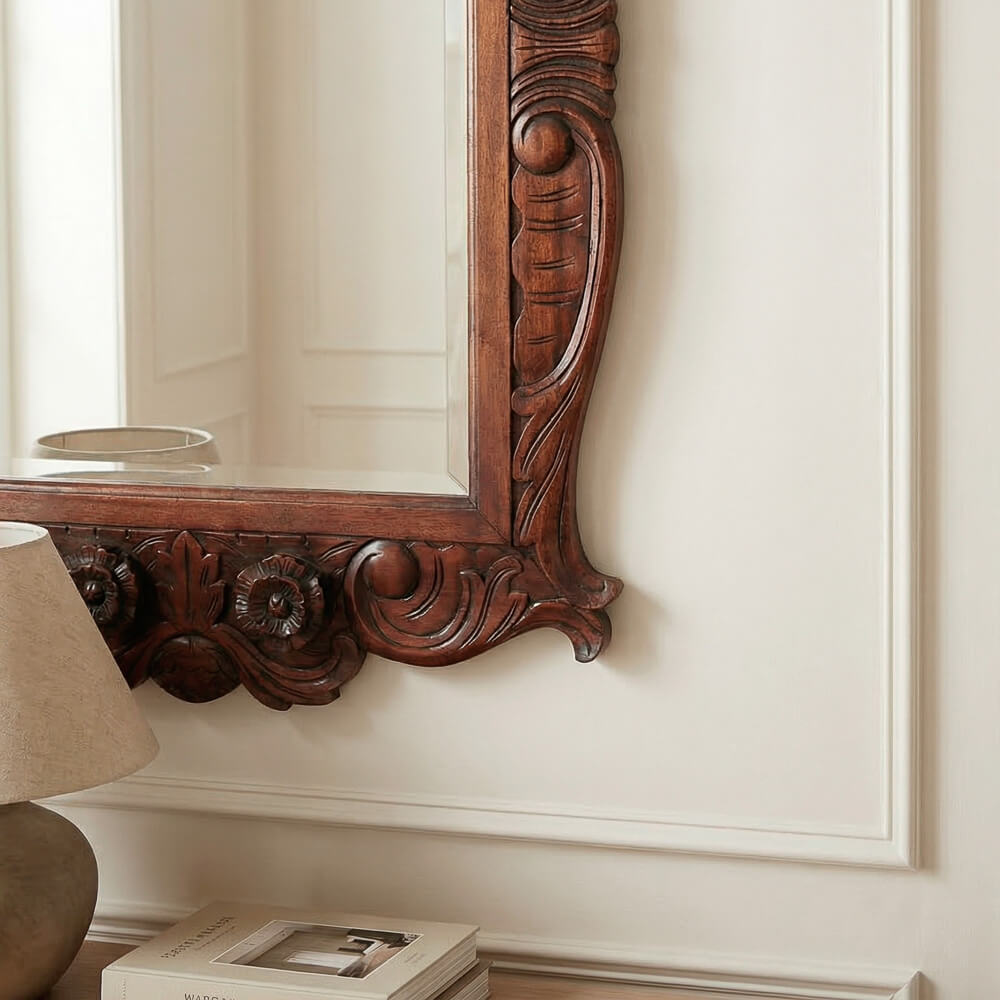 espejo Kenny keen-caoba