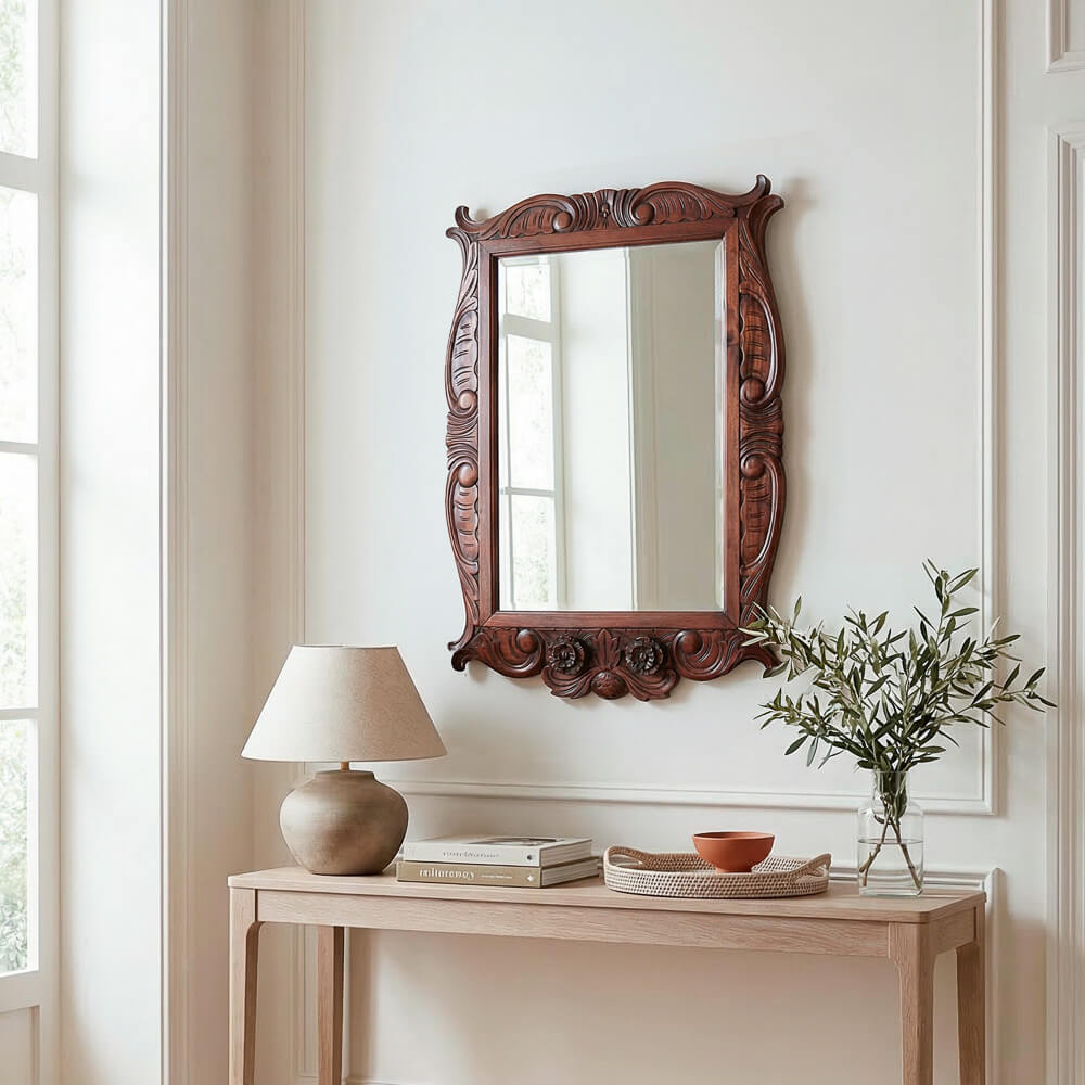 Espejo Kenny keen-caoba