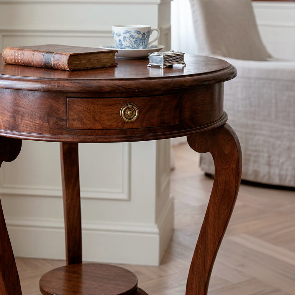 Velador Kelly keen caoba