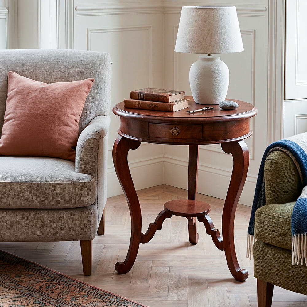 Velador Kelly keen caoba